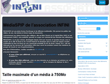Tablet Screenshot of media.infini.fr