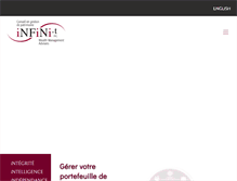 Tablet Screenshot of infini.fr