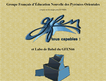 Tablet Screenshot of gfen66.infini.fr